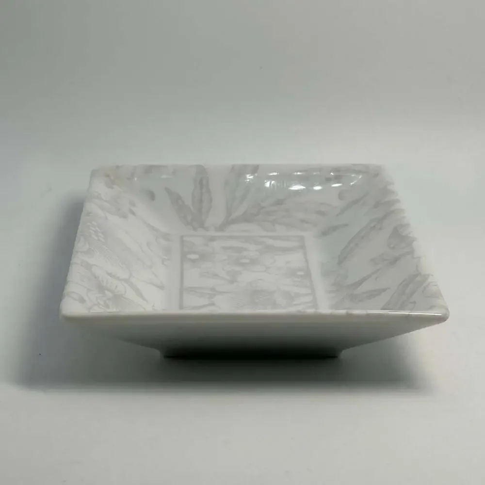 Rare Tiffany & Co Clinique Porcelain Trinket Jewelry Vanity Tray Plate Soap Dish